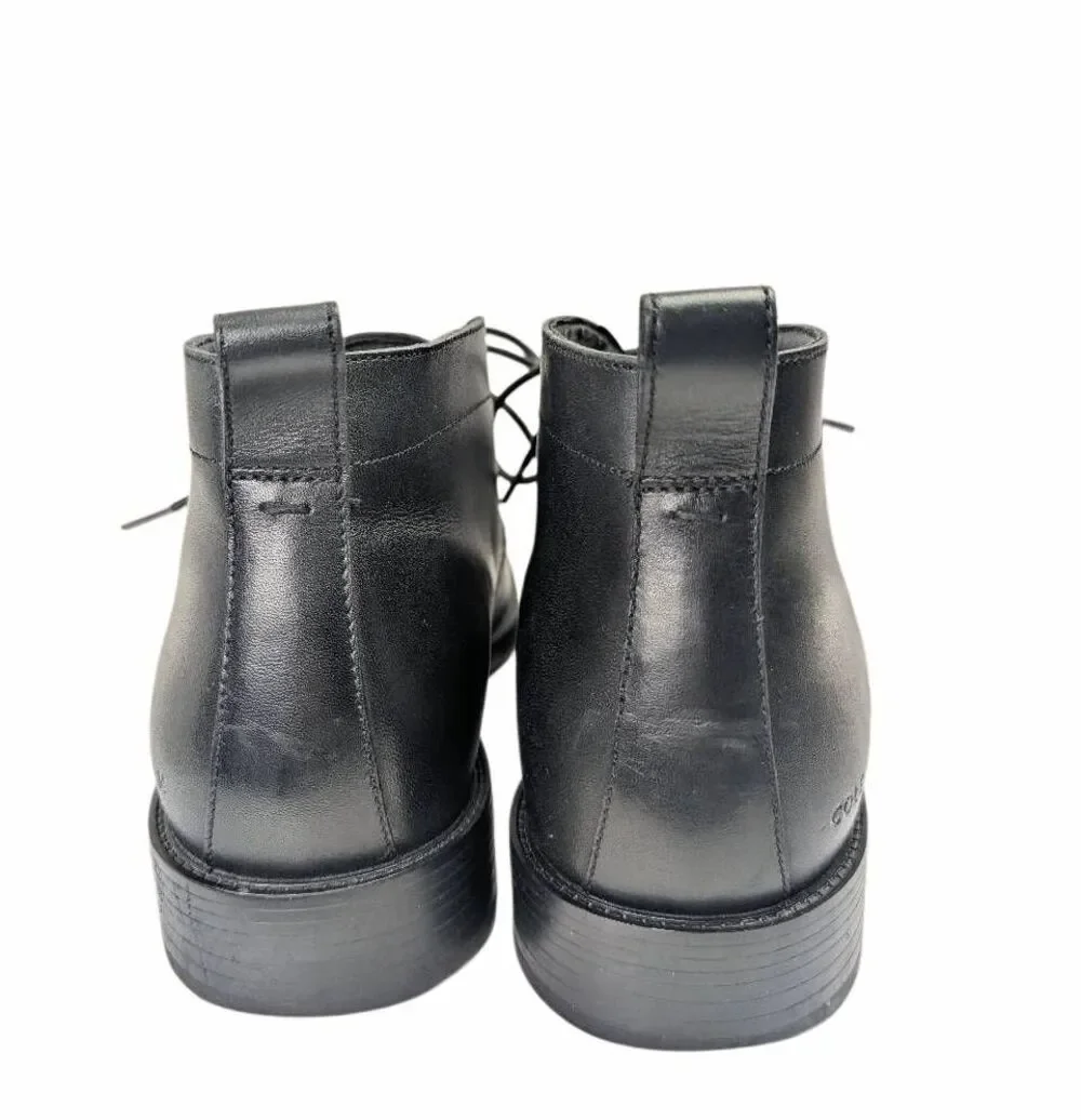 Cole Haan Grand Kennedy Black leather chukka lace up ankle boot mens 7